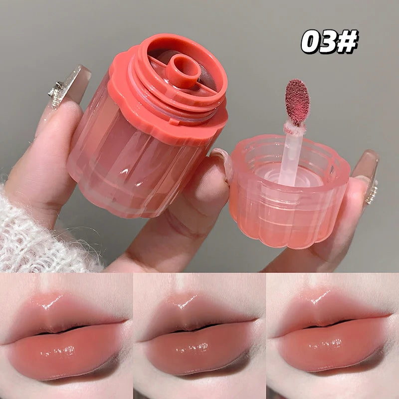 Gege Bear Dual-color Solid Lip Jelly Cannel Mirror Glaze Watery Light Qme GX1397-03