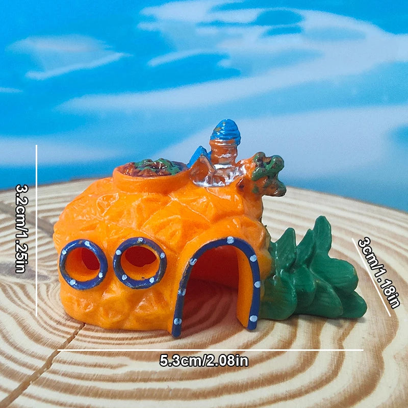 Fish Tank Decor Ornament Shrimp Hiding Shelter Mushroom Conch House Qme 1