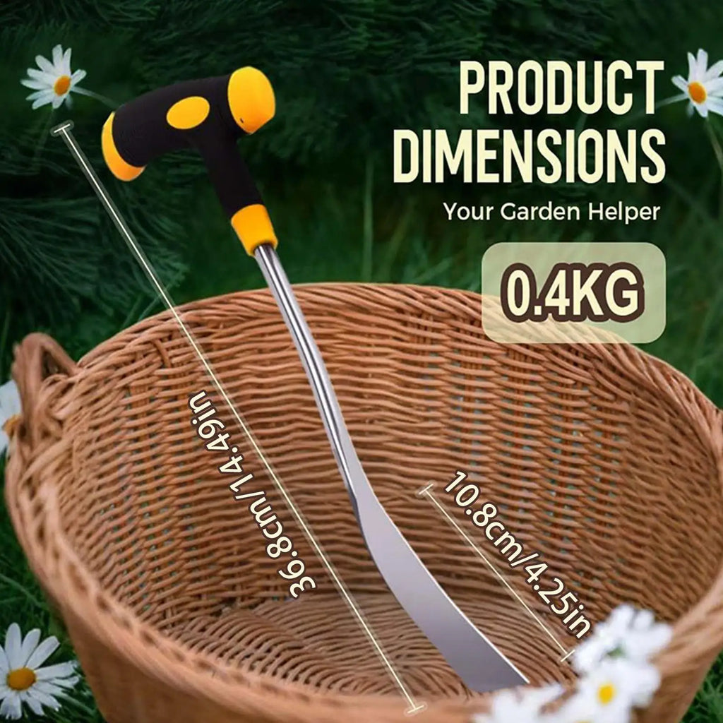 Grass Puller Tool Manual Removal Handle Heavy Duty Uprooting Weeding Qme