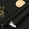 55cm Matte Black Solid Color Wallpaper Dirt Resistant Moisture Proof Waterproof Wallpaper Home Renovation Paper Qme 001 55cmX3m
