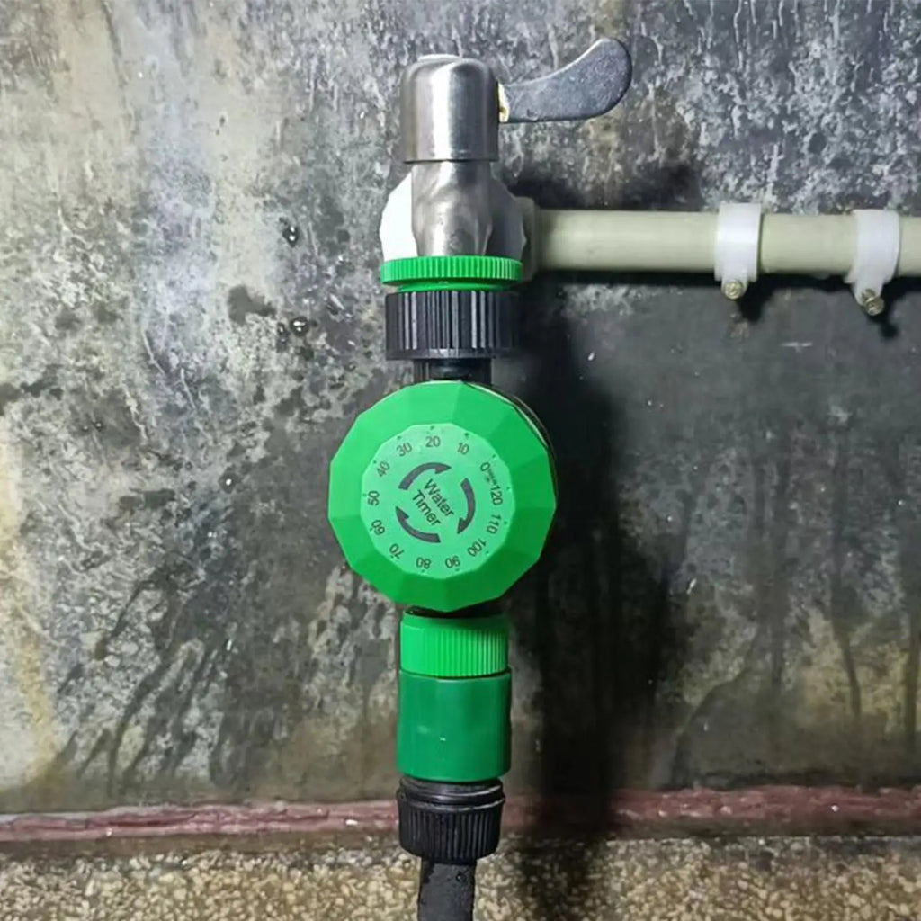 Water Timer Adjustable Two-Hour Sprinkler Controller Mechanical Hose Timer For Patio Lawn Yard Pool Outdoor Plant Flower Home Qme