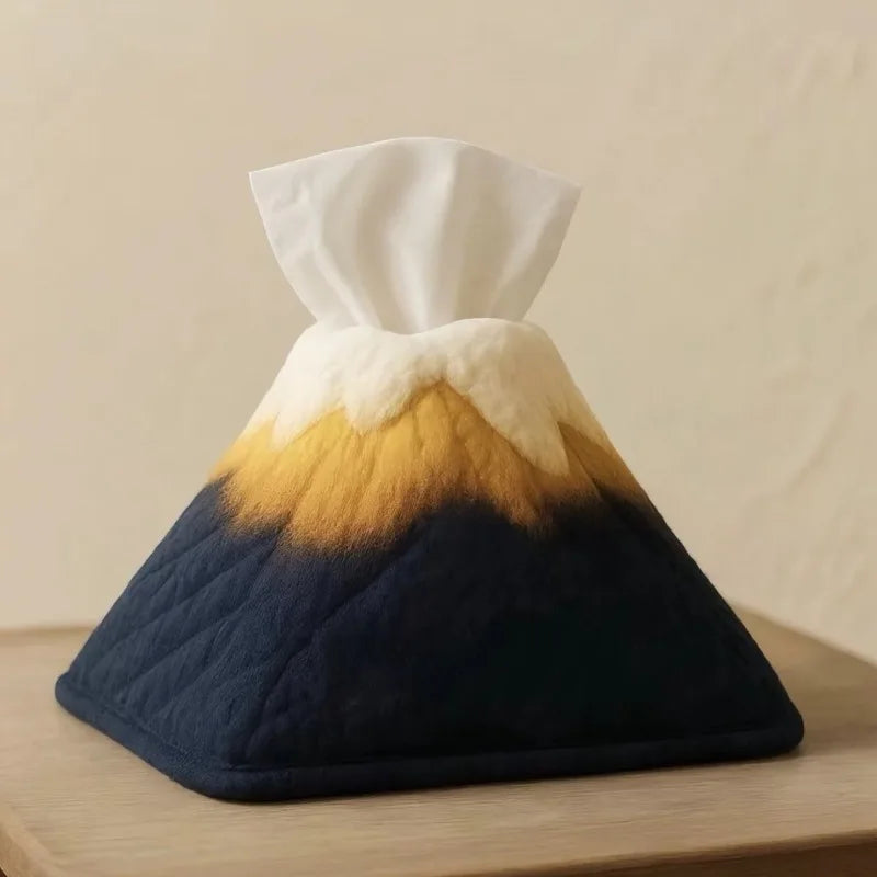 Rizhao Jinshan Mountain Peak Romantic Tissue Box Decorations Home Qme Navy Blue