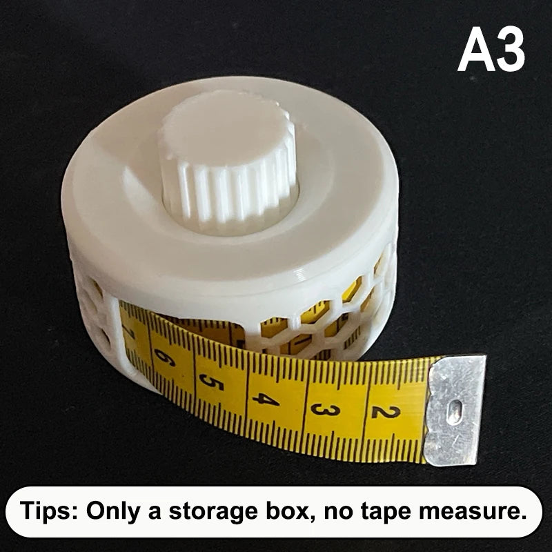 Sewing Tape Measure Storage Box Space-saving Home Office Supplies Qme A3