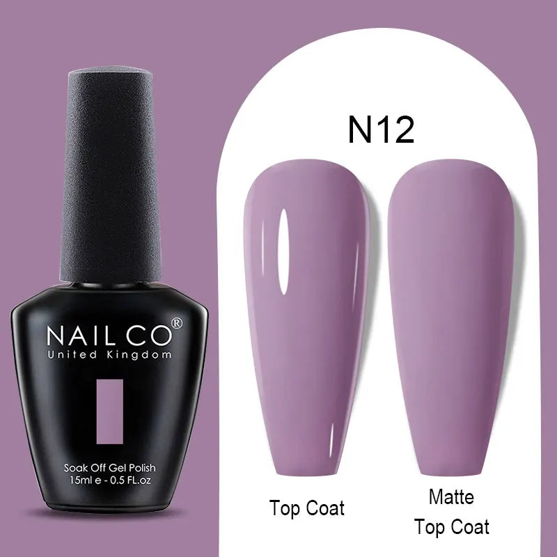NAILCO Winter Red Gel Nail Polish Semi Permanent Soak Off Varnishes