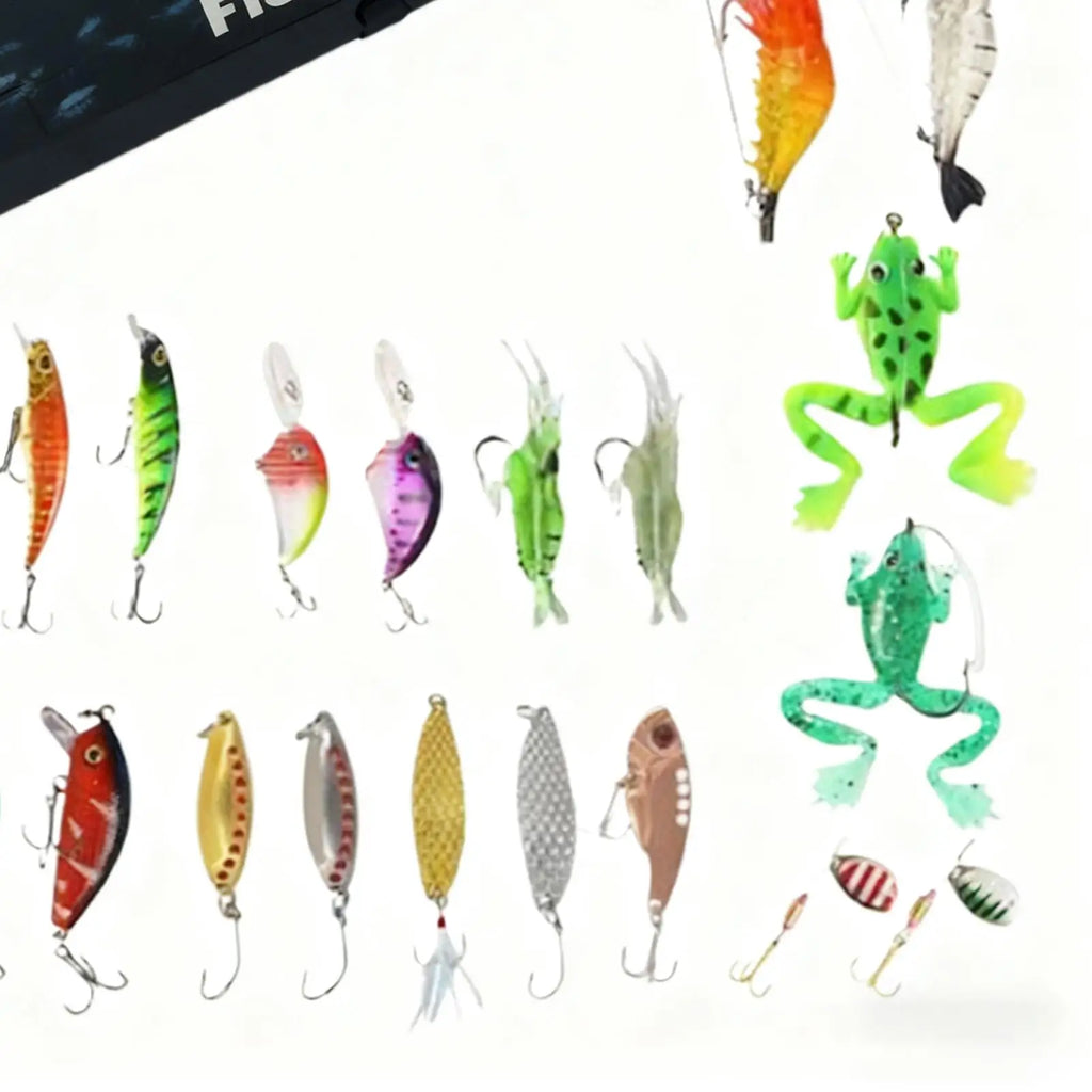 Christmas Advent Fishing Lure Calendar Outdoor Angling 24 Day Count Qme