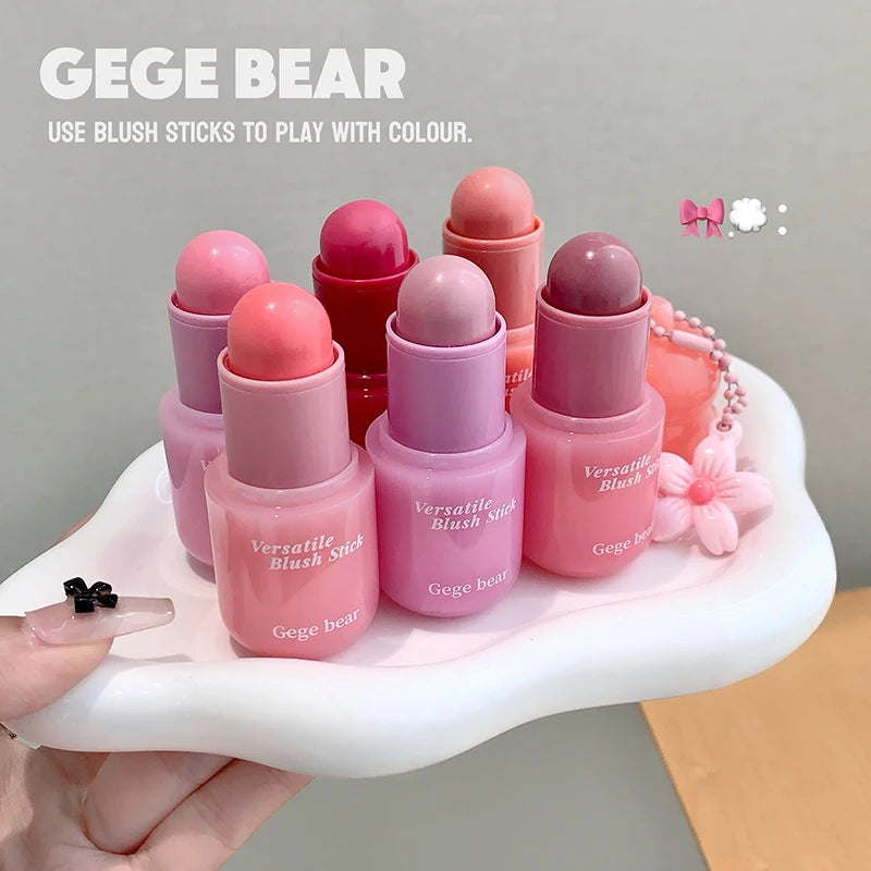 Gege Bear Korean-style Water Glow Multi-use Blush Stick Hydrating Qme
