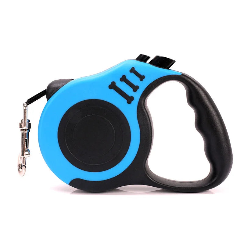 B 3m 5m Dog Leash Strong Nylon Puppy Lead For Small Medium Large Dogs Cats Automatic Retractable Durable Yorkshire Pet Supplies Qme blue 5M