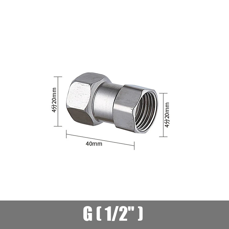 Bath Bidet Sprayer Shower Stainless Steel T Adapter G1 2 T-valve Qme A2