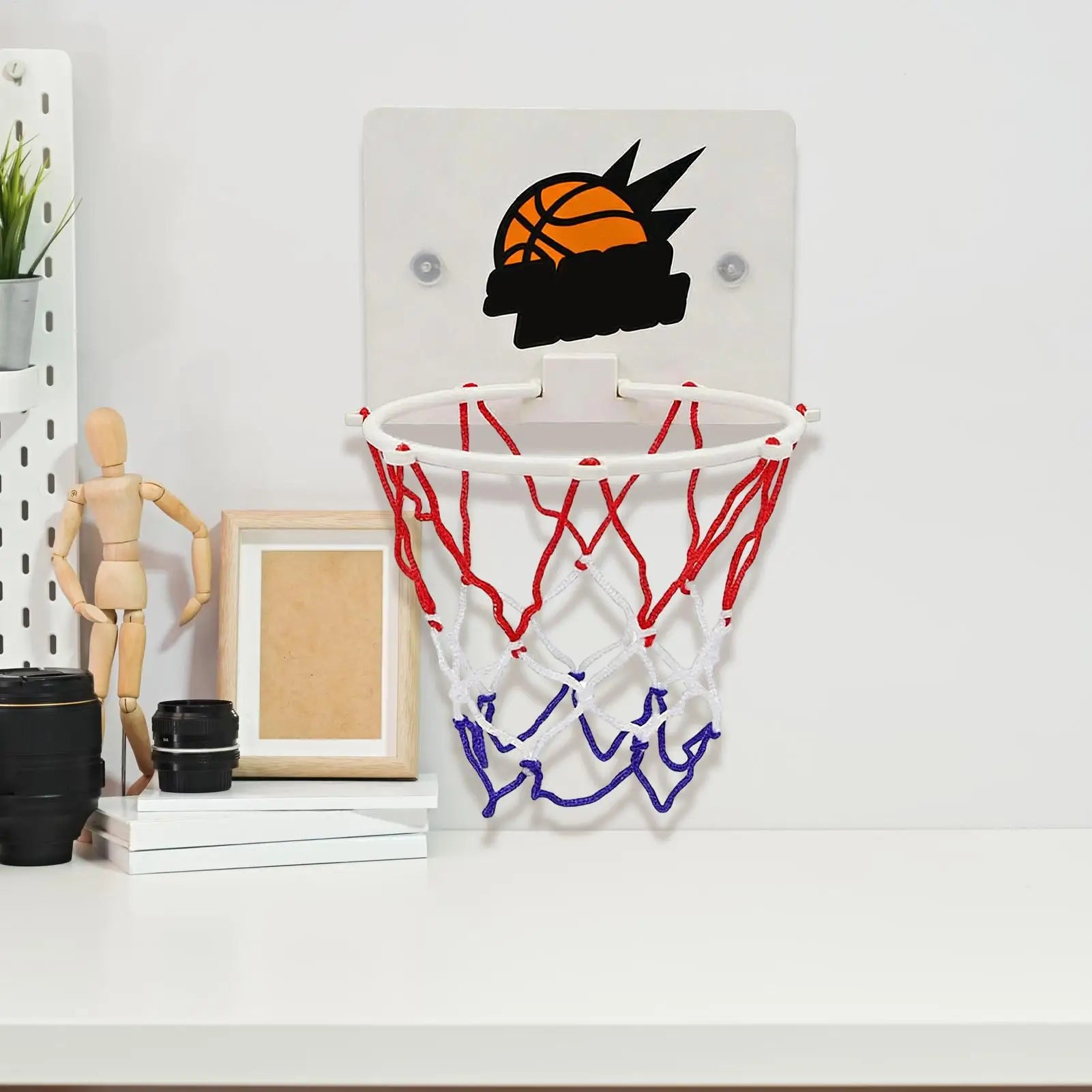 Kids Basketball Hoop Small Suction Cup Game No Drilling Basketball Hoop Games for Kids Boys Girls Exercise Home Classroom Qme