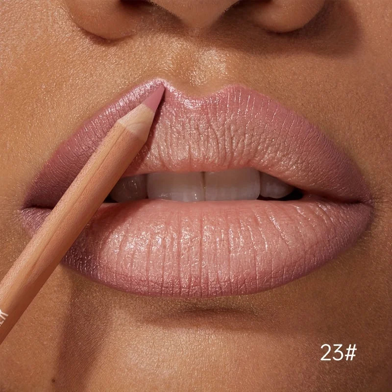 Matte Lipstick Liner Pen Waterproof Long-lasting Non-stick Berry Qme 23