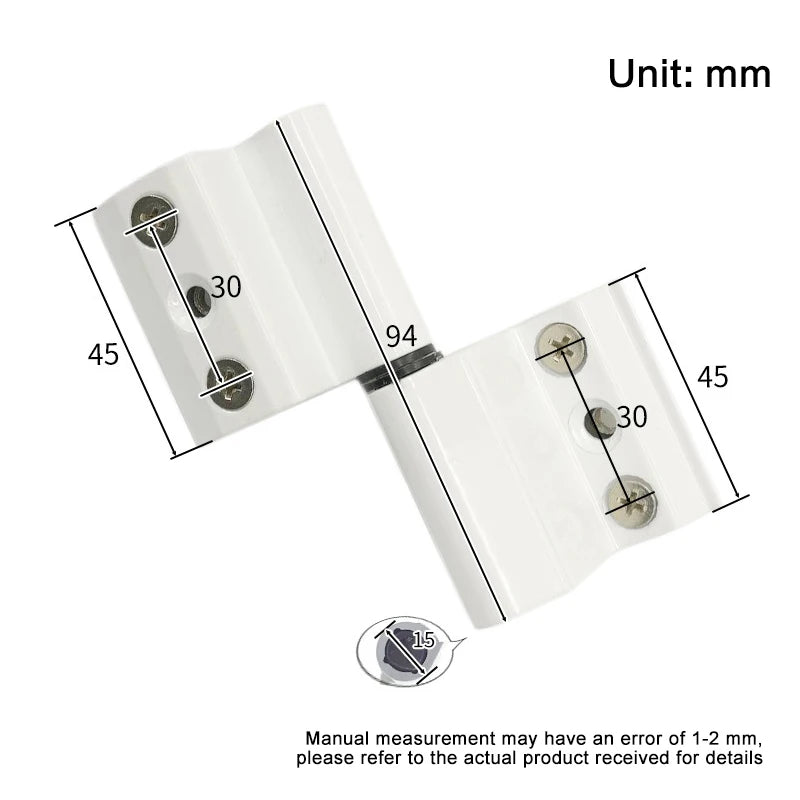 1/2Sets Insulated Broken Bridge Folding Hinge Aluminum Alloy Door And Window Hinge Furniture Hardware Accessories Qme