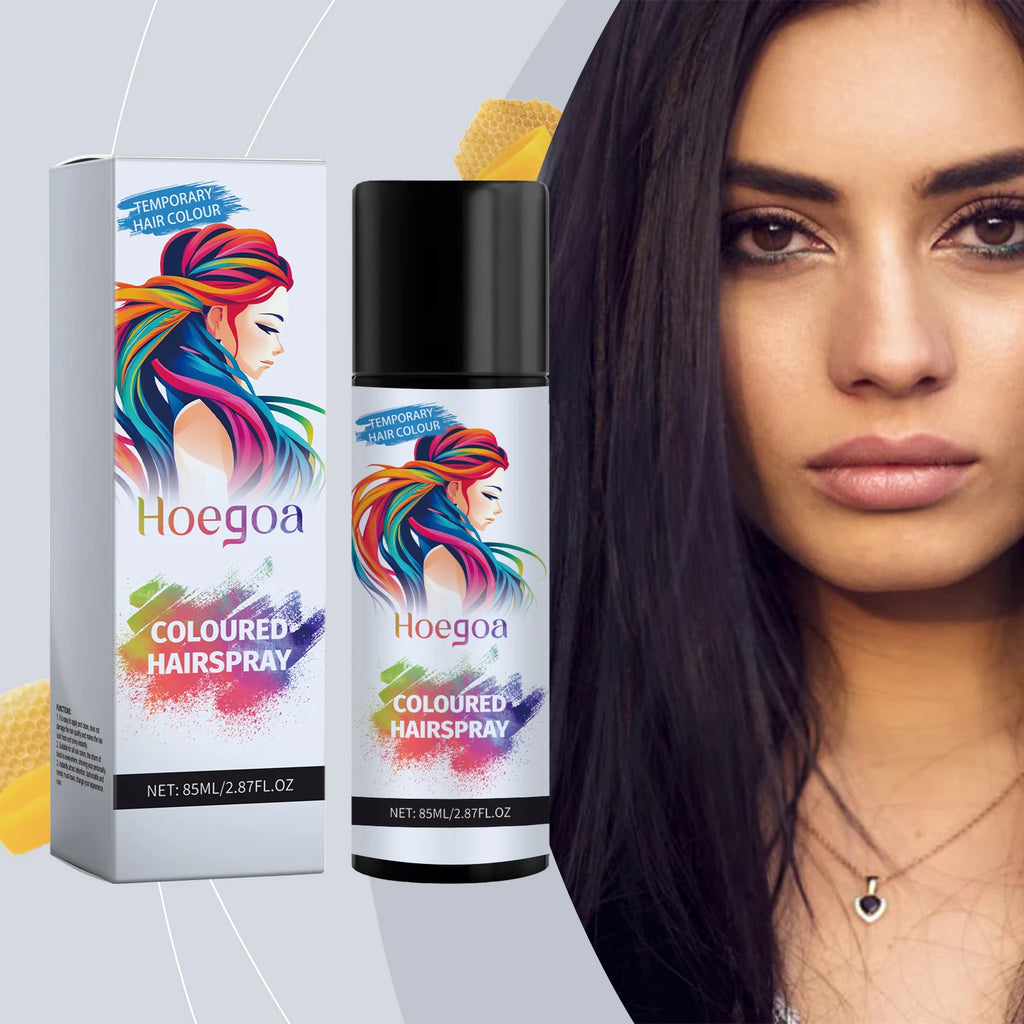 Temporary Hair Dye Fast Remove White Hair Promote Black Hair Coloring Products Anti Rough Frizziness Disposable Hair Color Spray Qme