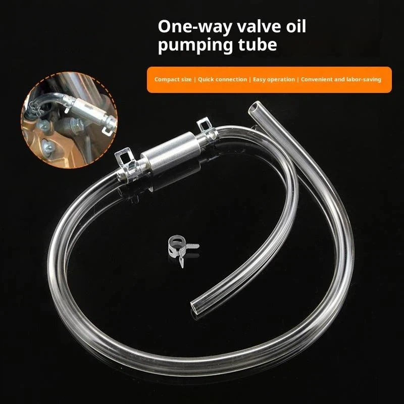 Car Clutch Brake Bleeder Hose Hydraulic One Way Valve Tube Bleeding Qme