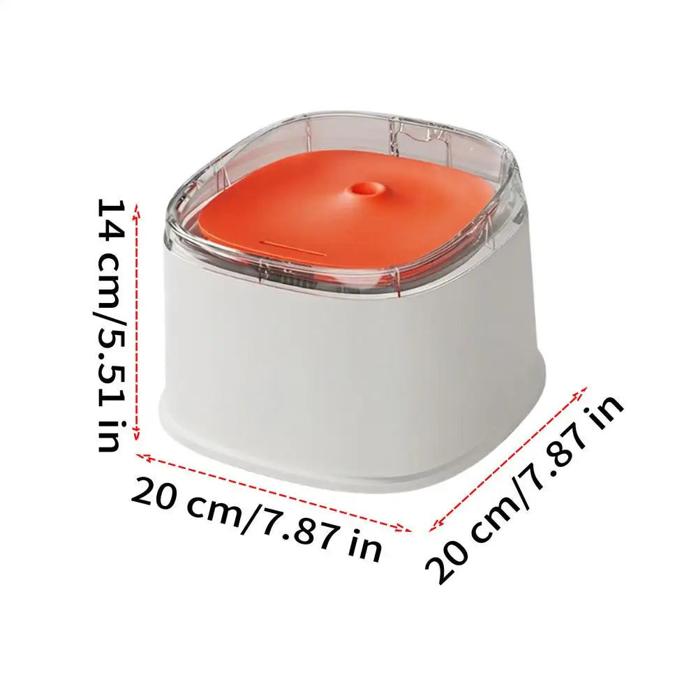 Cat Fountains Quiet Automatic Easy Feeder Pad Water Home House Indoor Qme White CN