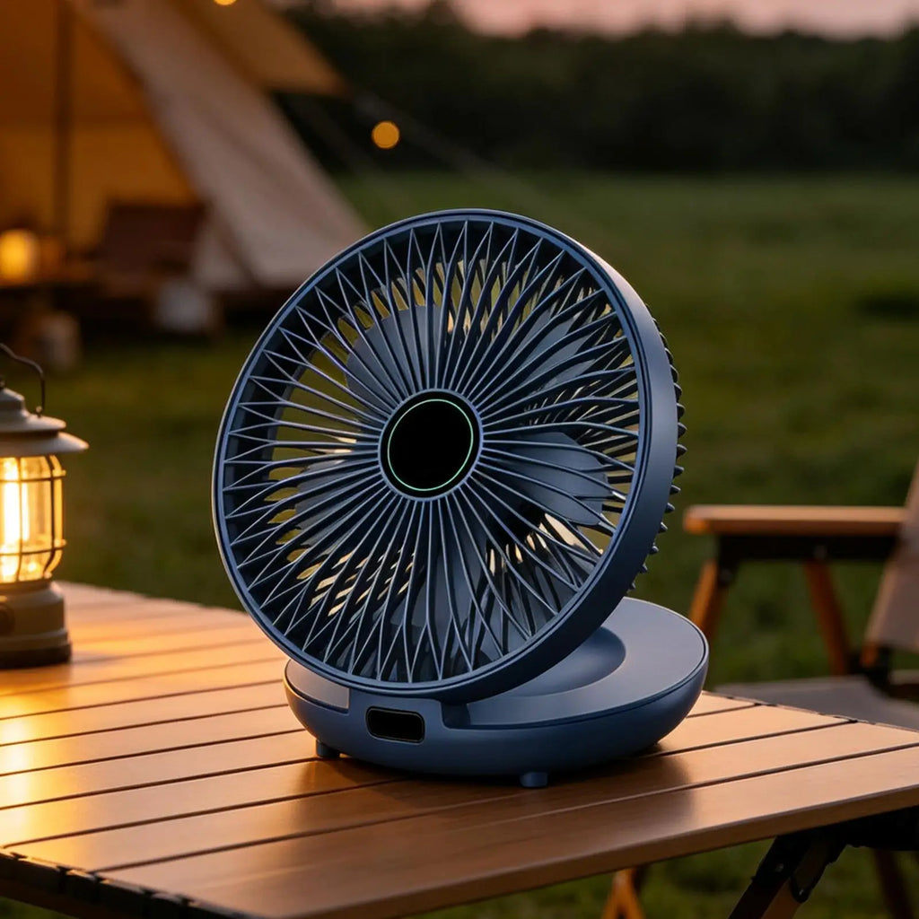 Small Desk Fan Rechargeable Foldable Oscillating Wall Mount Personal Table Fan For Living Room Home Office Dorm Kitchen Travel Qme