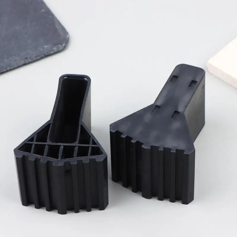 4Pcs Non-slip Ladder Feet Rubber Pads Foot Covers Furniture Mat Leg Chair Replacement Protectors Cover Black Anti Slip Pads. Qme