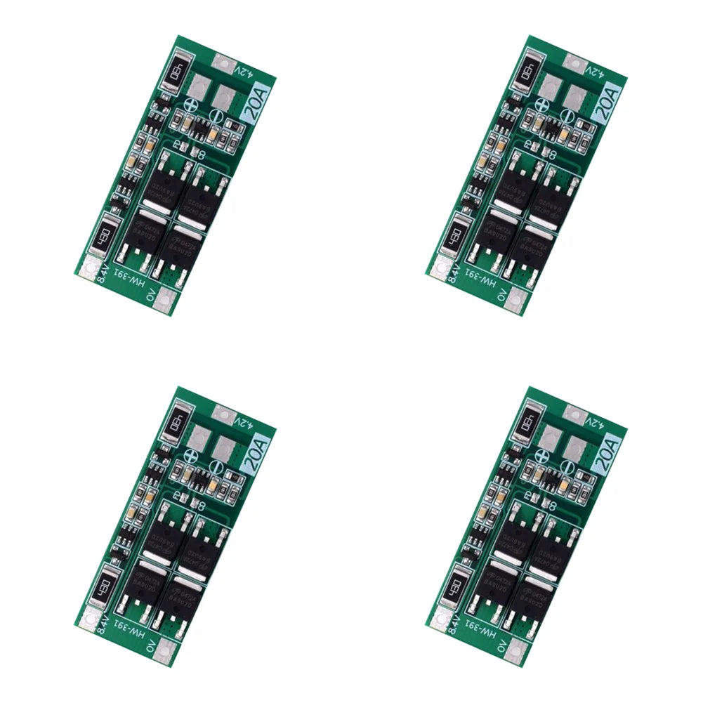 Charging Board Charger Module HW-391 2S 20A Lithium Battery Protection Board 18650 BMS Board Module Balance Qme 4PCS