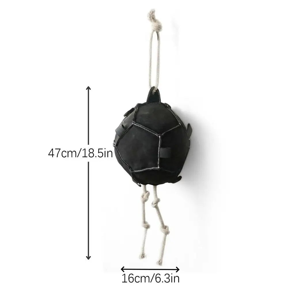 1PC Horse Enrichment Toys Carrot Slow Feeder For Horse Hangable Equine Feeding Toy For Training Farm Goat Stable Field Boredom Qme Black