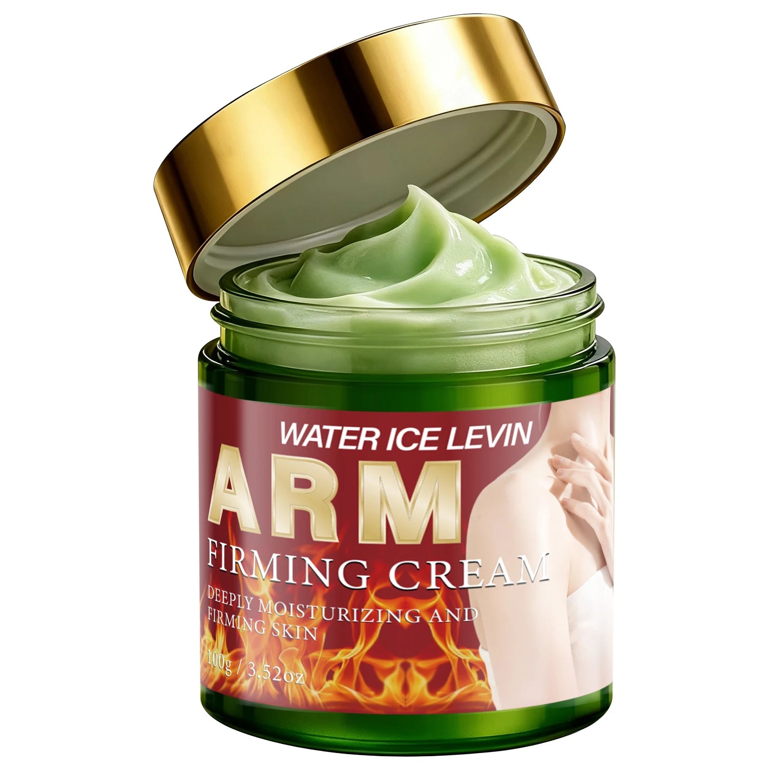 Magnesium Arm Firming Cream, Deeply Moisturizing & Tightening Body Skin Care Qme green 100g
