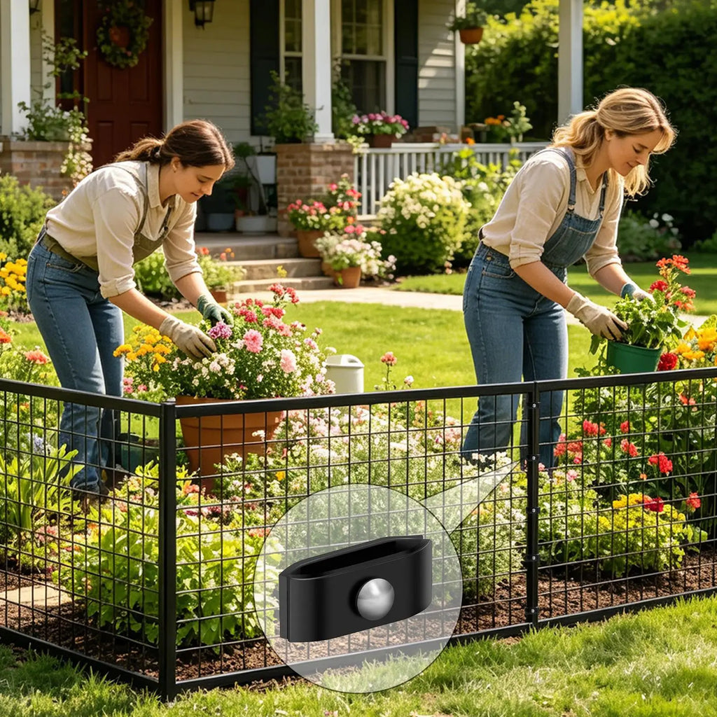 Fence Clamps Easy Install Tighten Clip Dog Kennel Panel Connectors Qme