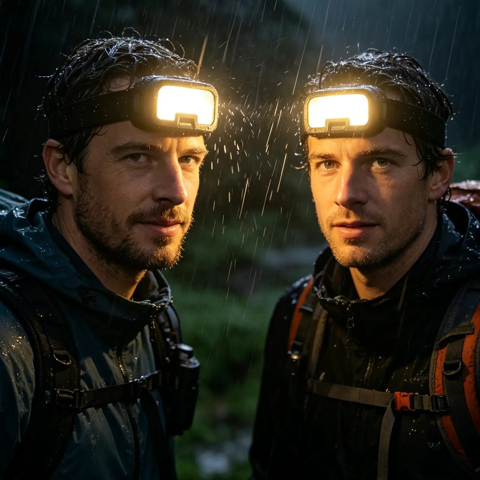 Head Lamp 14 Modes Rechargeable LED Headband Flashlight 900 Lumen Waterproof Head Light for Camping Hiking Fishing Walking Night Qme