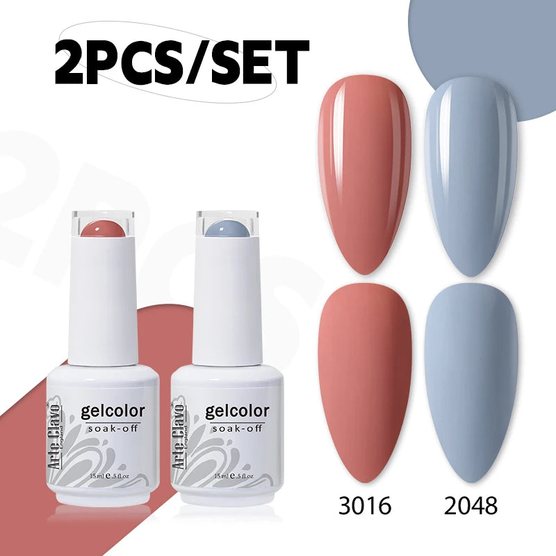 Arte Clavo Gel Nail Polish Base Primer Coat Mix Manicure Semi