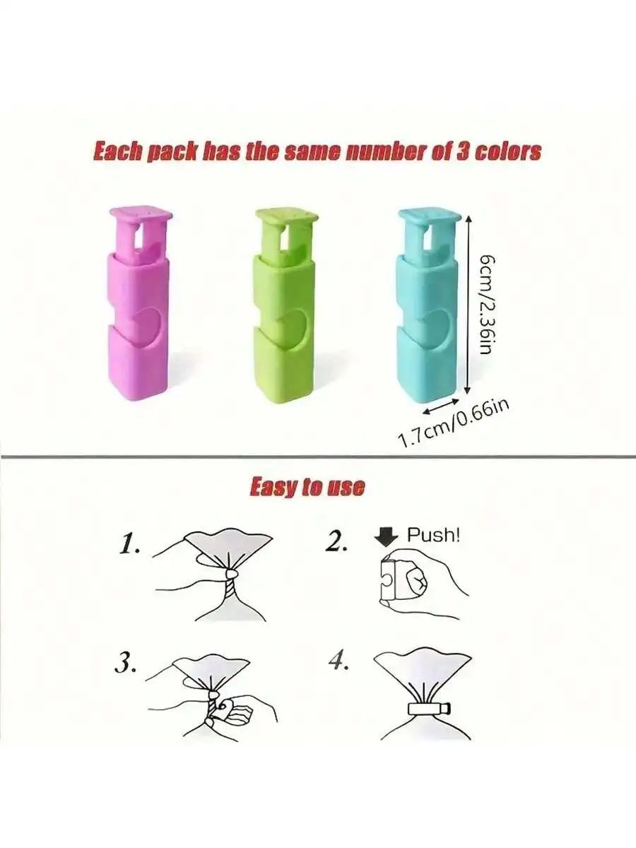 Multifunctional Food Bag Holder Sealing Clip Milk Powder Snack Device Qme