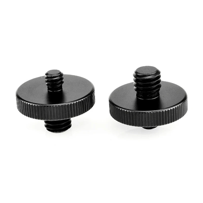 Universal Camera Conversion Screw 1 4 Male 3 8 Dual Nuts Tripod Mount Qme