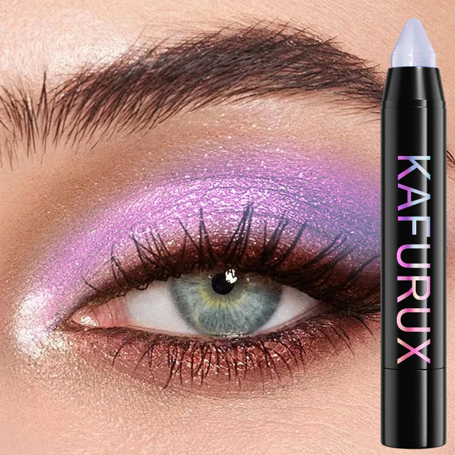 25 Colors Glitter Eyeshadow Eyeliner Pencil Waterproof Pearlescent Qme 102