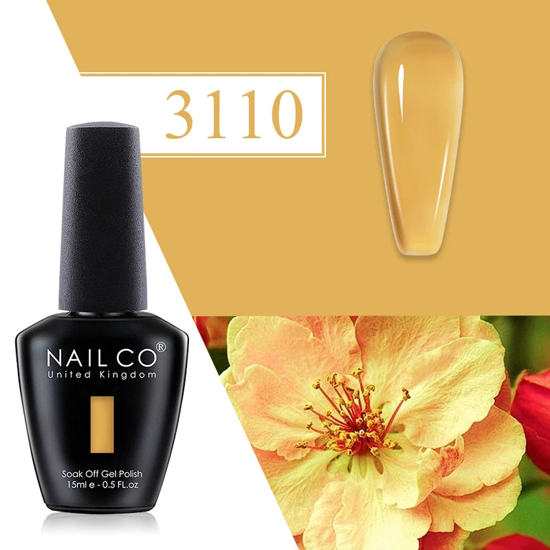 NAILCO Springsummer Hybrid Gel Nail Polish Semi-permanent UV Varnish Qme 3110