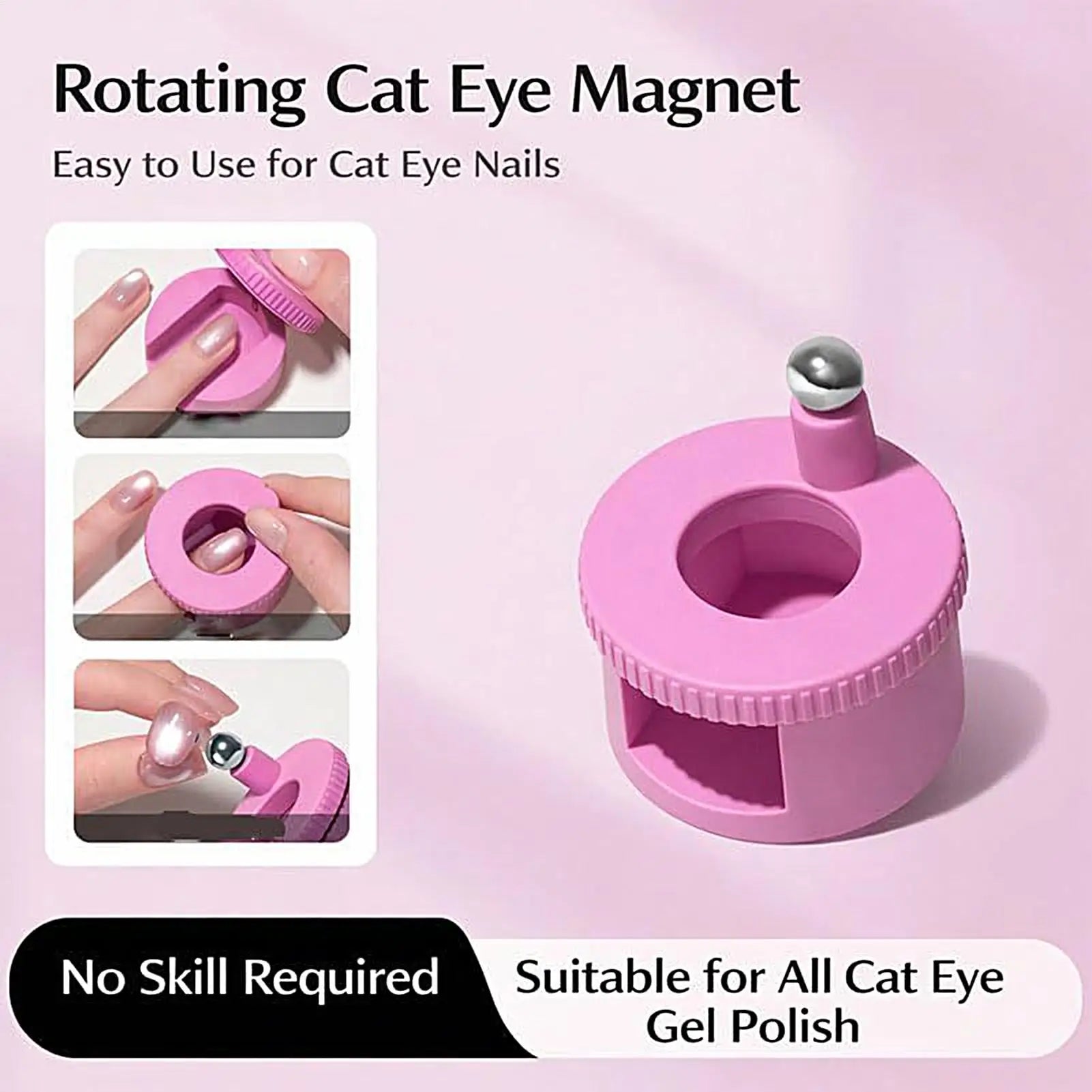 NEW Magnets For Nails Rotating Manicure Art Tool Nail Gel Magnetic Tool For Women Girls Beginners Home Salon Qme