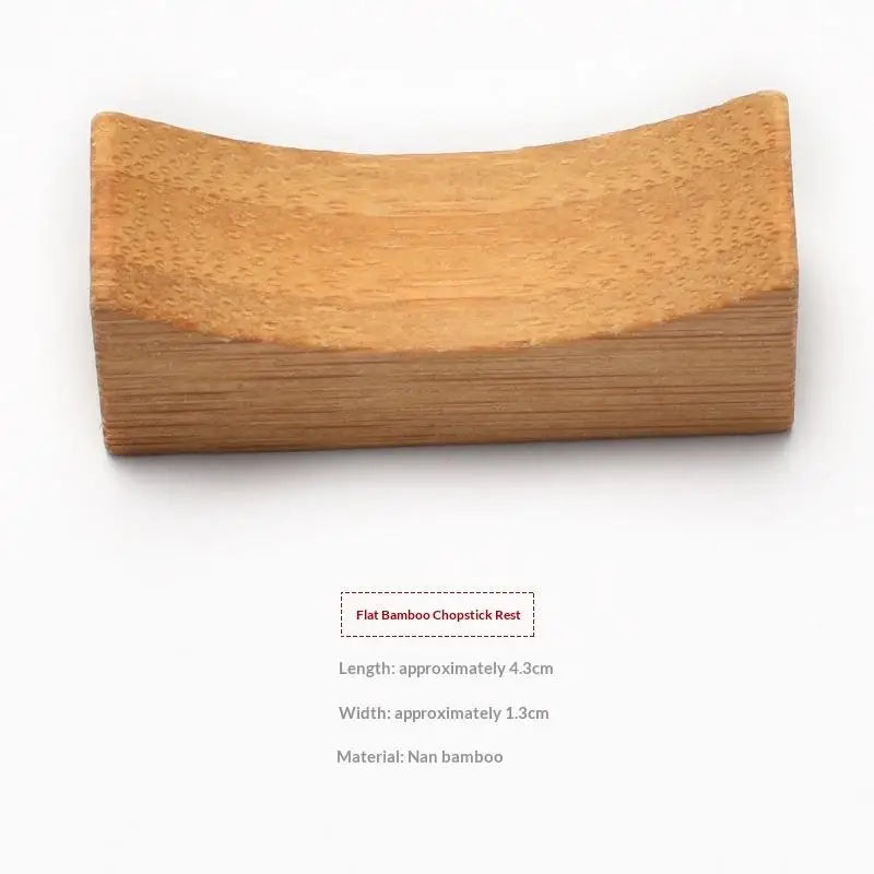 Creative Japanese Chopsticks Holder Wooden Chopstick Pillow Spoon Qme 9