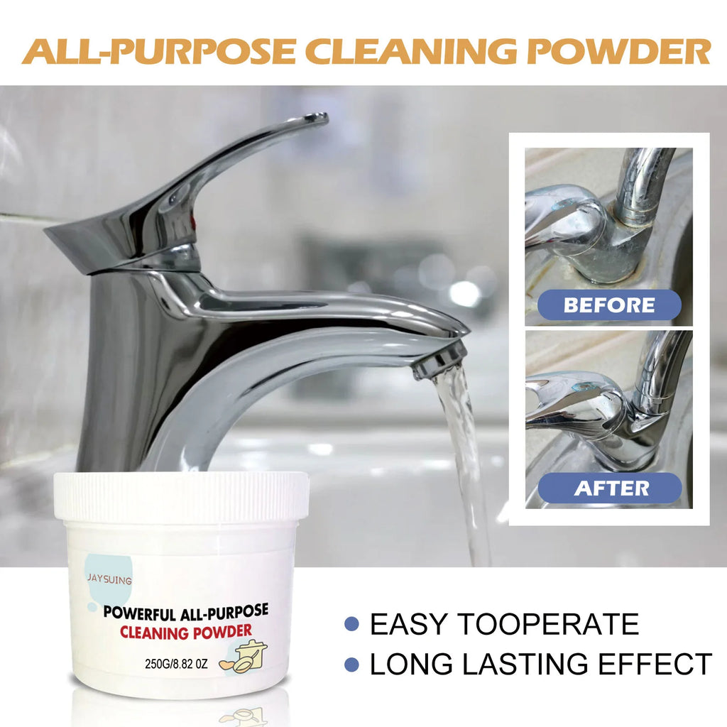 Kitchen Cleaner Powder Remove Strong Heavy Dirt Oil Stain Polish Metal Powerful Clean Cookware Rust All Purpose Cleaner Powder Qme