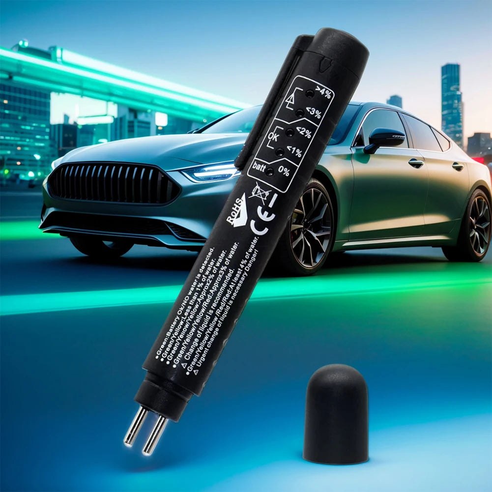 LED Indicator Automotive Brake Oil Tester Accurate Oil Quality Diagnostic Tool Car Brake Fluid Tester Pen Car Diagnostic Tools Qme