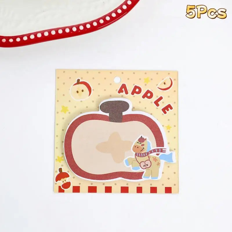 5 10Books Cute Pony Shape Convenience Sticky Notes Cartoon Has Qme A3
