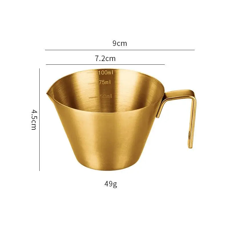 304 Stainless Steel Coffee Measuring Cup Kitchen Tool Scale Mark Qme A2