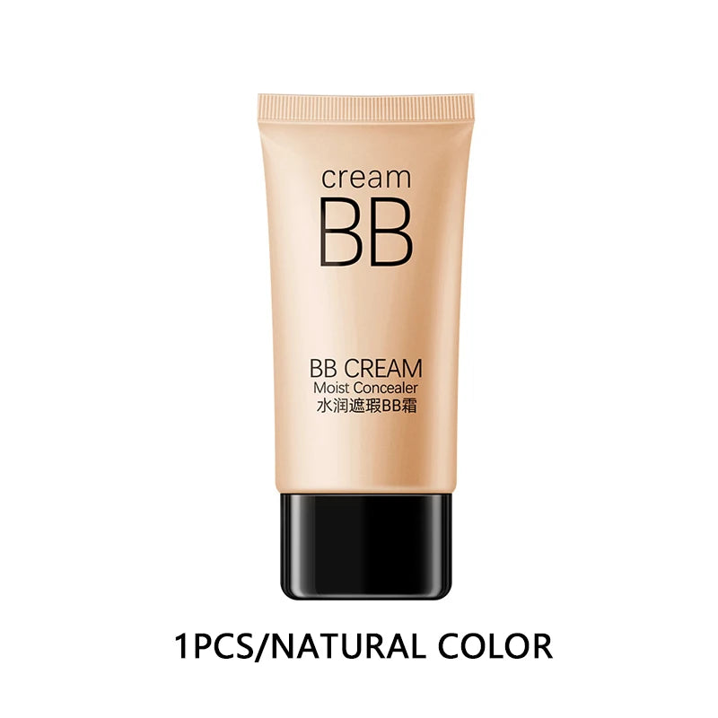 BB Cream Concealer Lasting Moisturizing Nude Makeup Liquid Foundation Qme Natural color