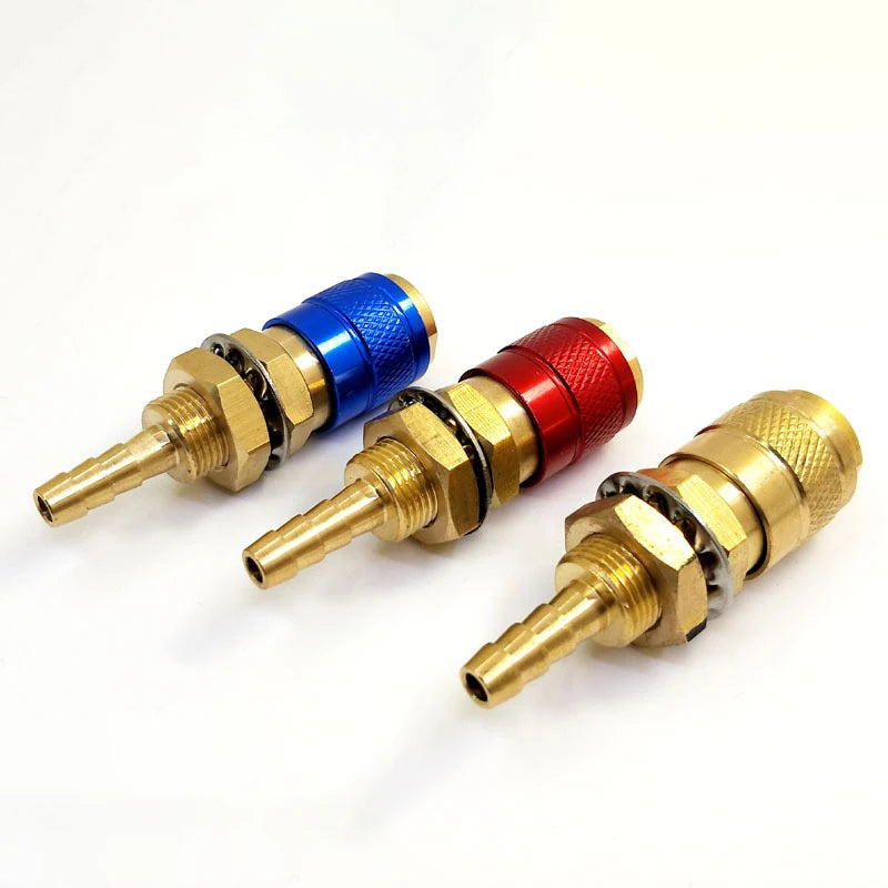 Cooled Gas Adapter Connector Clamp Welding Machine Quick Fitting Female Male Water MIG TIG Welding Torch Tools Welder. Qme
