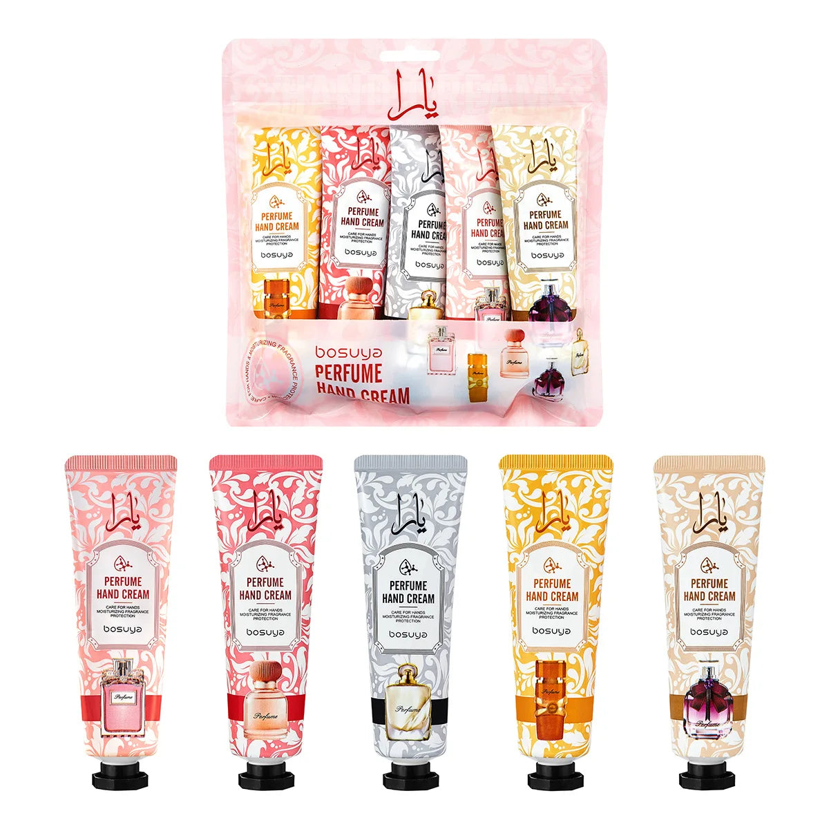 Perfume Fragrance Hand Cream Sets Moisturizing Non-sticky Nourishing Qme A