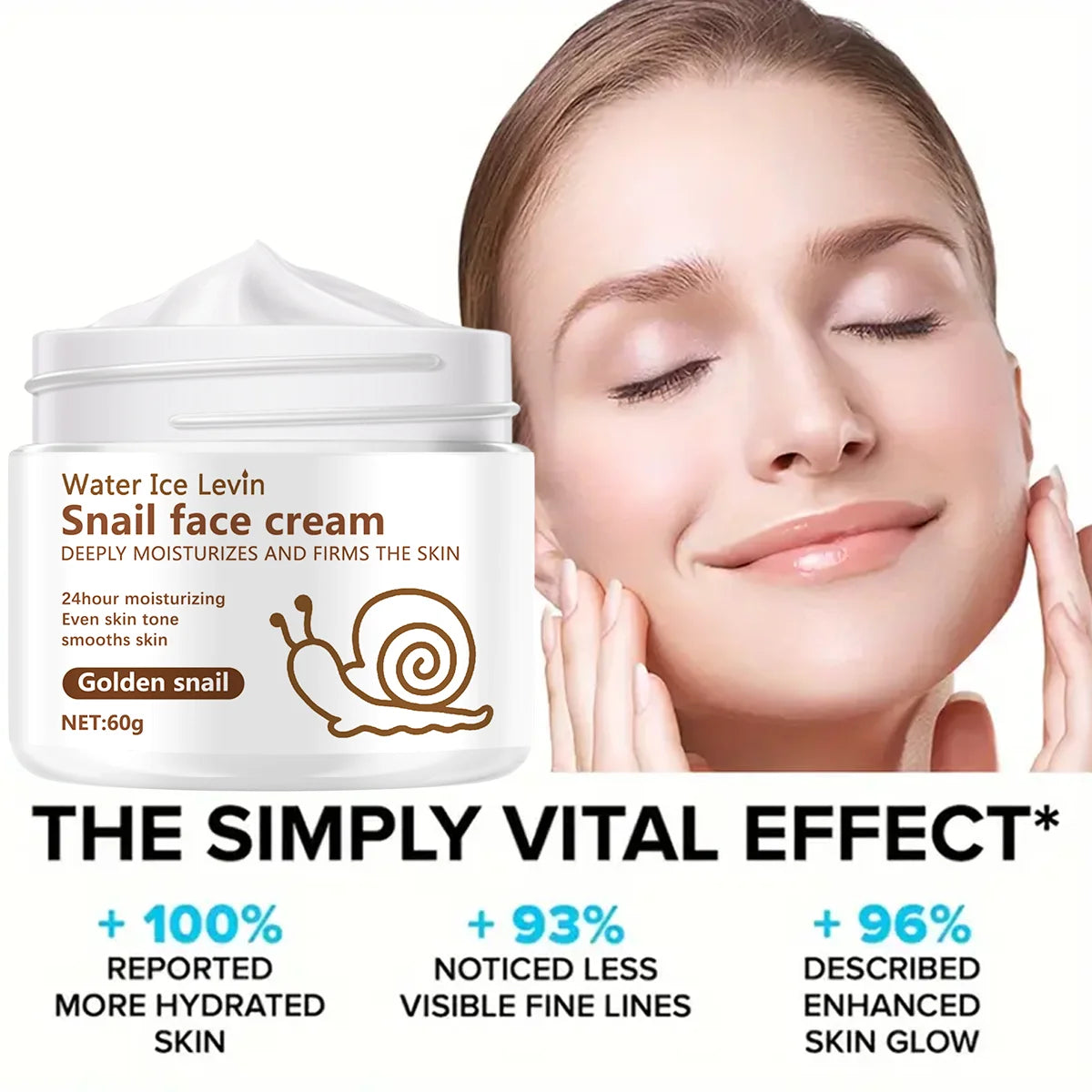 Snail Anti-aging Cream Collagen Moisturizing Nourish Repair Face Damaged Lift Firm Smooth Bright Whitening Skin Care Qme