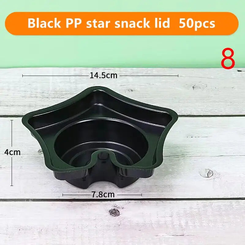 10 Disposable Plastic Cup Drink Snack Bowl Bubble Milk Tea Fruit Qme 8