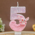 Stitch Digital Candles 0-9 Cute and Creative Pink Birthday Candles for Cartoon Cakes Sets the Mood Qme 5