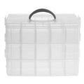 Adjustable Dividers 30 Grids 3 Layer Stackable Clear Plastic Jewelry Qme Default Title