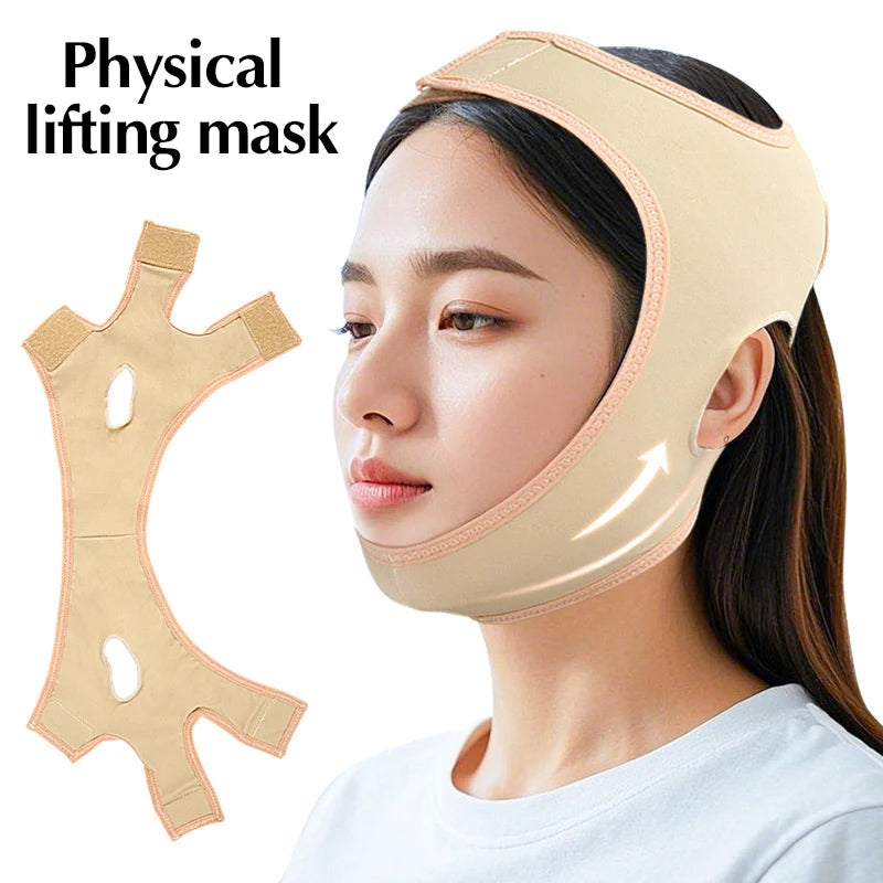 Elastic Face Slimming Bandage V-line Shaper Chin Cheek Lift Facial Qme