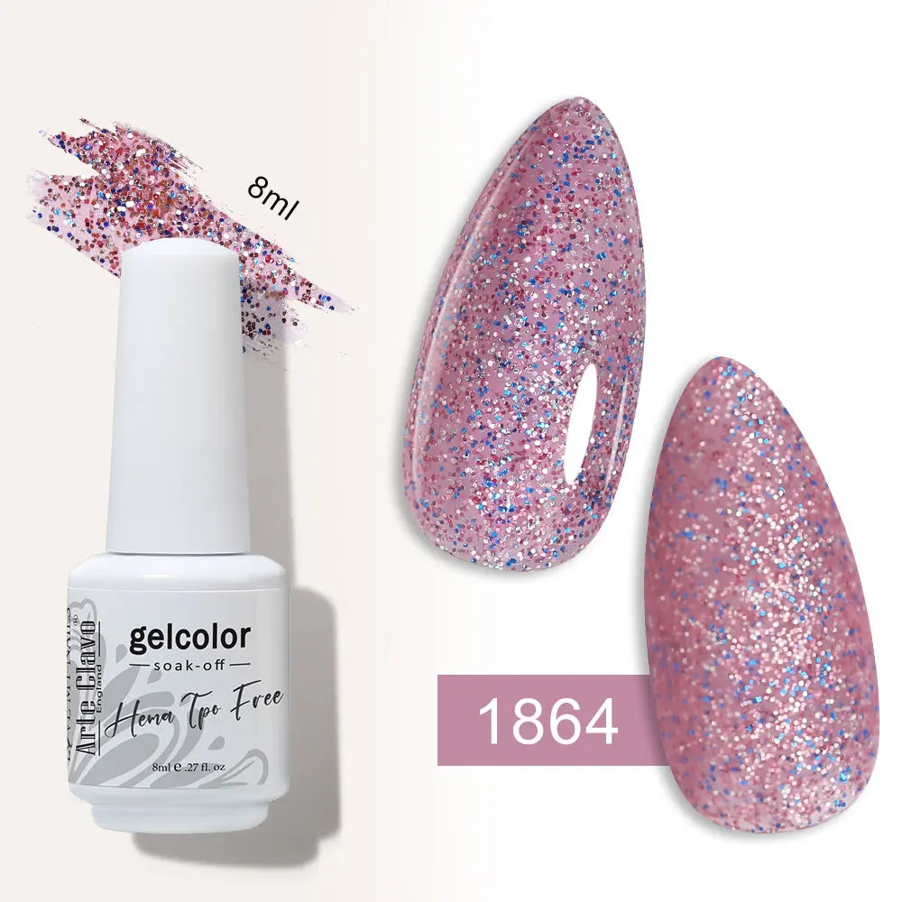 Arte Clavo Semi-permanent Gel Nail Varnish 180 Colors Semipermanent