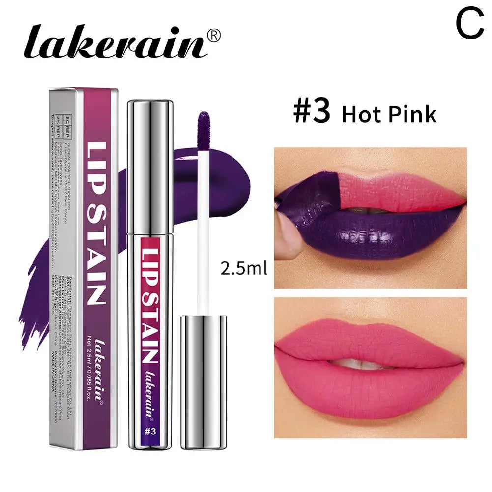 Lip Liner Stain Peel Off Gloss Long Lasting Waterproof Matte Glossy Qme 03 Hot Pink