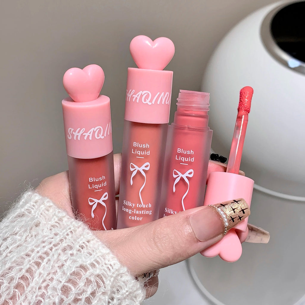 SHAQINUO Liquid Blush Natural Low Saturation Water Light Sponge Brush Qme