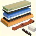 1pc for Sharpening Stone Kit with Built-In Base& Angle Guide. All-In-One Whetstone for Sharpening Dull Knives, Qme M 5000 10000