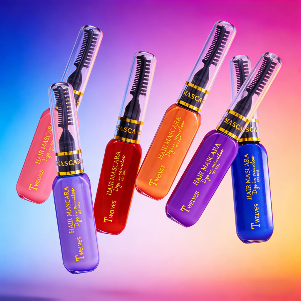 6 colors instant hair dye temporary hair makeup product rainbow hair makeup paste suitable for Halloween festivala Qme