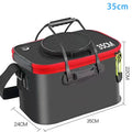 Fishing Bucket Folding Living Fish Multi Functional Portable Box EVA Qme 35cm